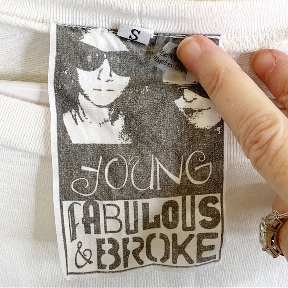 Young Fabulous & Broke Ombre Zipper Sweatshirt - Picture 5 of 6